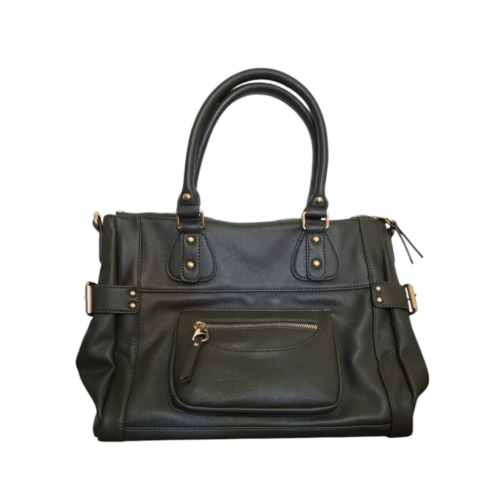 Elegant Dark Green Handbag - Picture 1 of 10